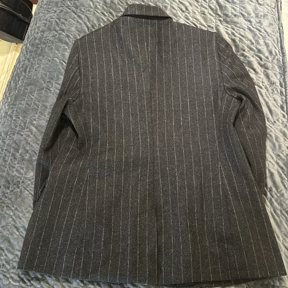 MaxMara Woman’s Classic & Trendy Wool Power Pinstriped Blazer - Picture 11 of 12